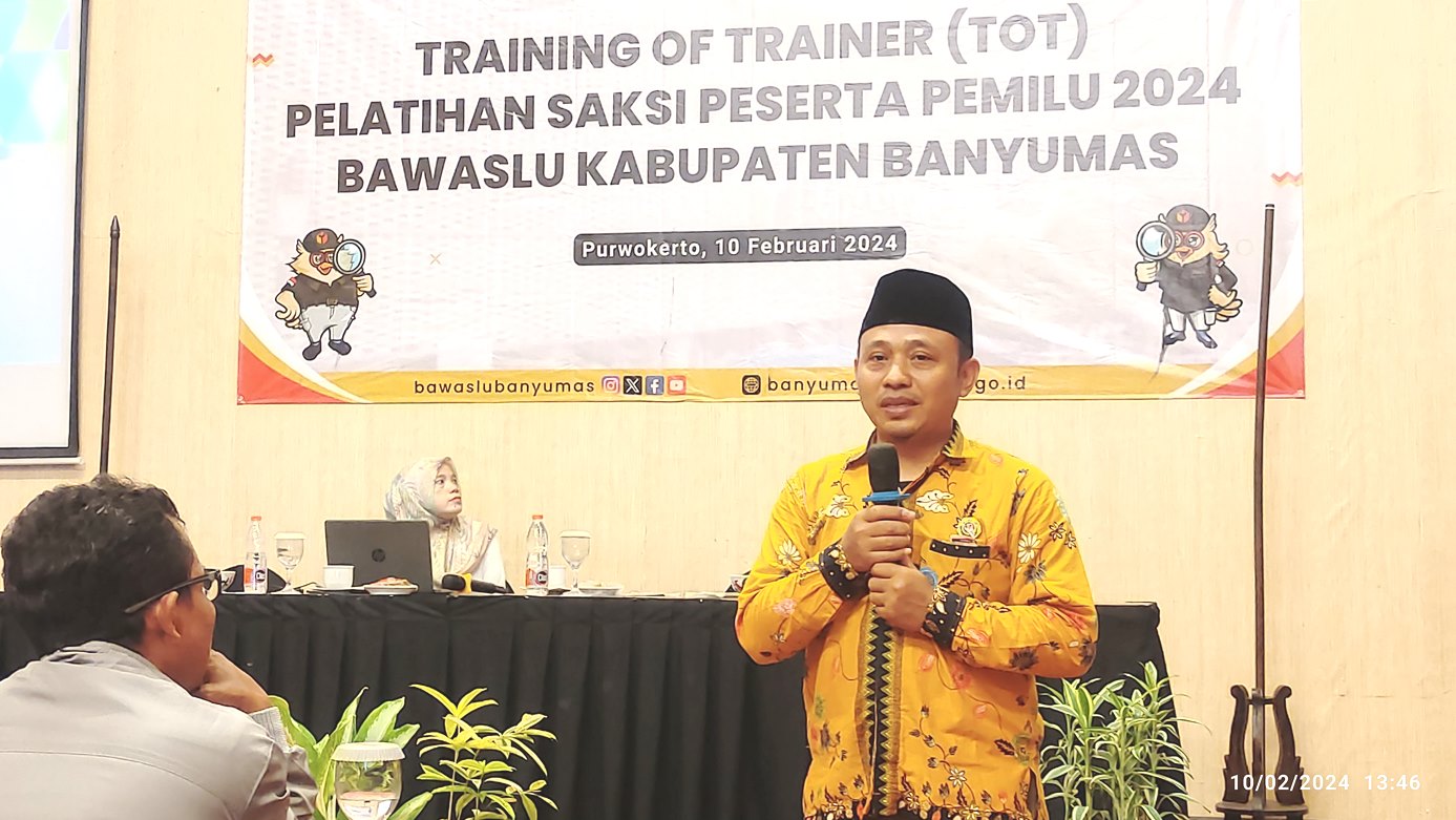 Anggota Bawaslu Kabupaten Banyumas, Amin Latif
